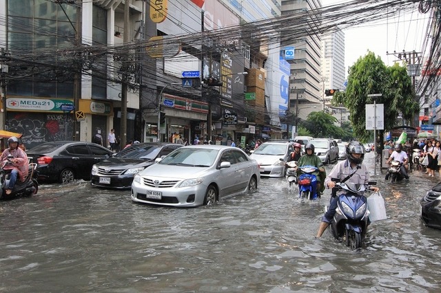 アソーク通りの洪水(資料画像)