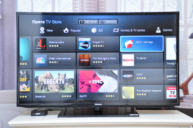 Opera TV Storeの画面