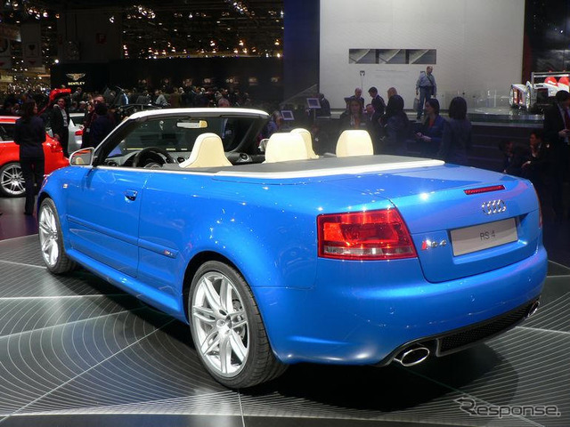 【ジュネーブモーターショー06】アウディ RS4、カブリオレも設定