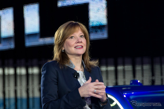 GM CEOであるメアリー・バーラ氏（デトロイトモーターショー15）