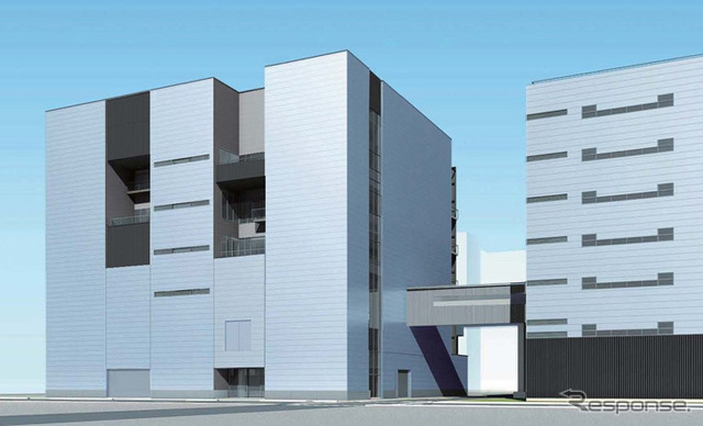 兵庫県尼崎市の先端技術総合研究所に建設する新実験棟のイメージ。来年2月からの稼働を目指す。