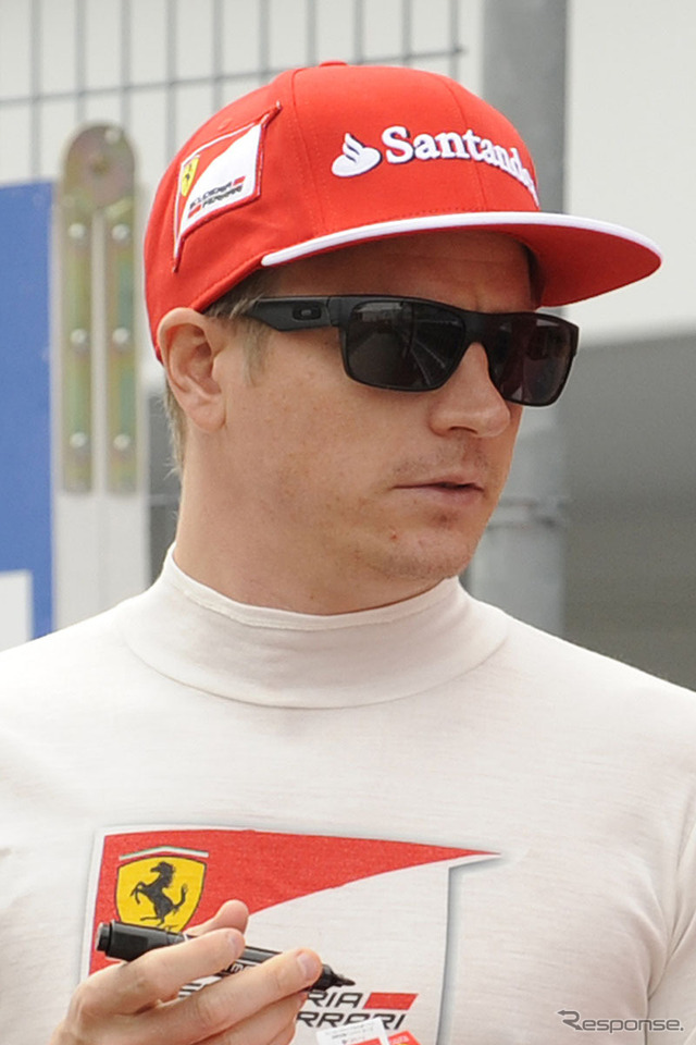 引き続きフェラーリでタイトルを狙うライコネン ※2014年F1日本グランプリにて撮影