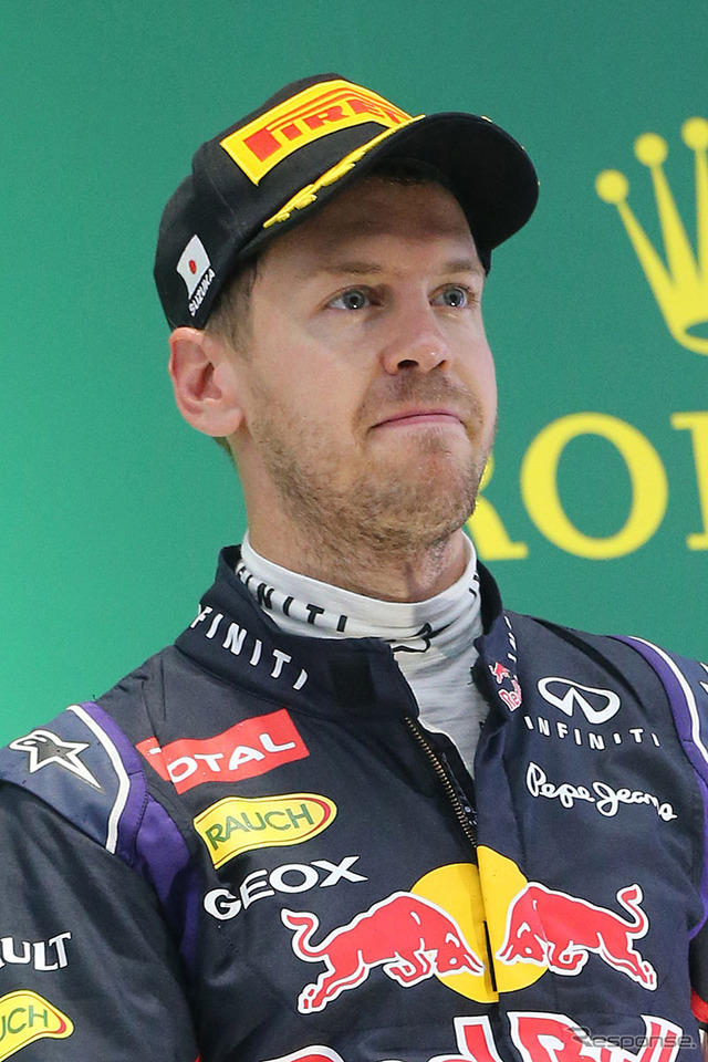 フェラーリドライバーとなったベッテル ※2014年F1日本グランプリにて撮影