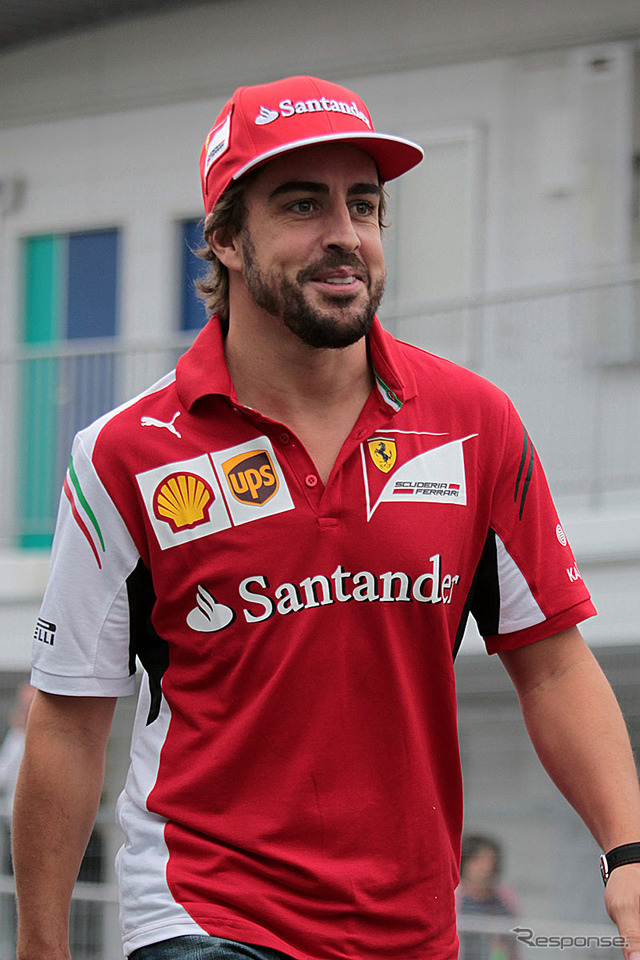 マクラーレン・ホンダのドライバーとして2015年シーズンを戦うアロンソ ※2014年F1日本グランプリにて撮影