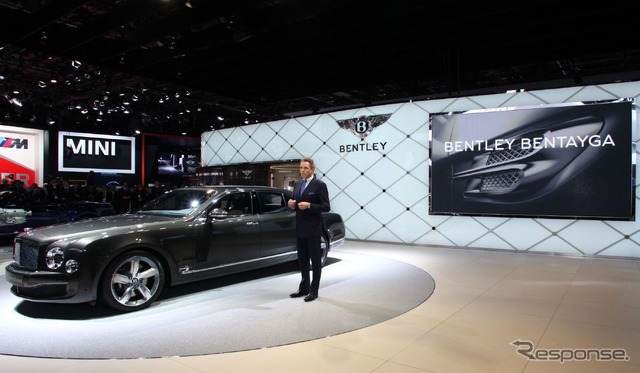ベントレー BENTAYGA の車名発表(デトロイトモーターショー15)