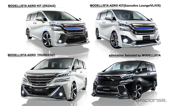 モデリスタの新型トヨタ ヴェルファイア用パーツ