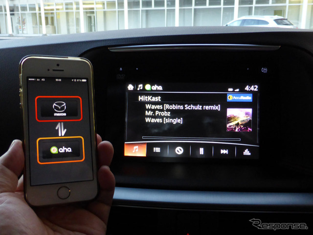 これまで通り、「aha」によるインターネットラジオも楽しめる。試乗時は信号が途絶えがちだったが、早急に改善するとのことだ