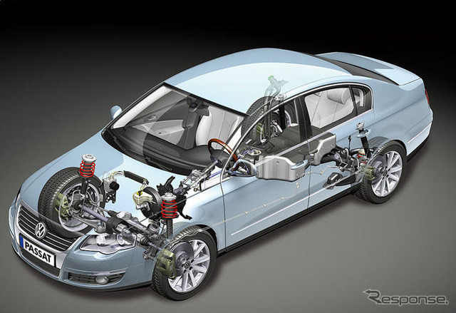 【VW パサート 新型日本発表】前ストラット、後マルチリンク
