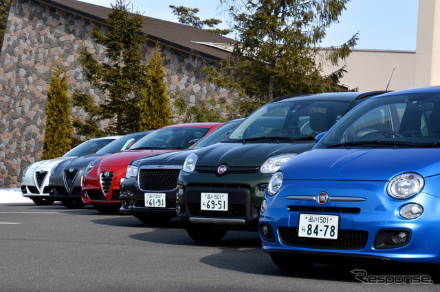 FCAジャパン フルラインアップ試乗会の様子