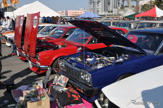 スカイライン勇士会(1971 2000GT-R、1971 2000GT、1980 2000GT-E)