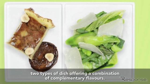 エールフランスの著名シェフ特製機内食紹介動画のキャプチャ（2）