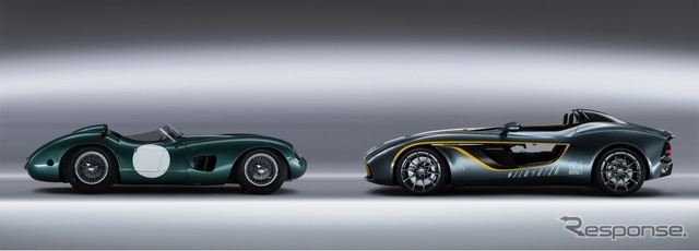 アストンマーチンDBR1(左)とCC100 speedster concept(右)
