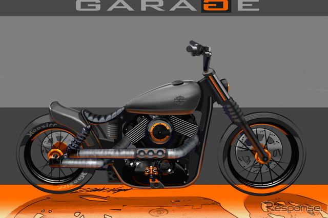 ハーレーダビッドソン ストリート750 カスタムコンセプト「GARAGE」(ミラノショー2013)