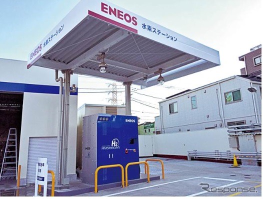 水素充填機の設置状況