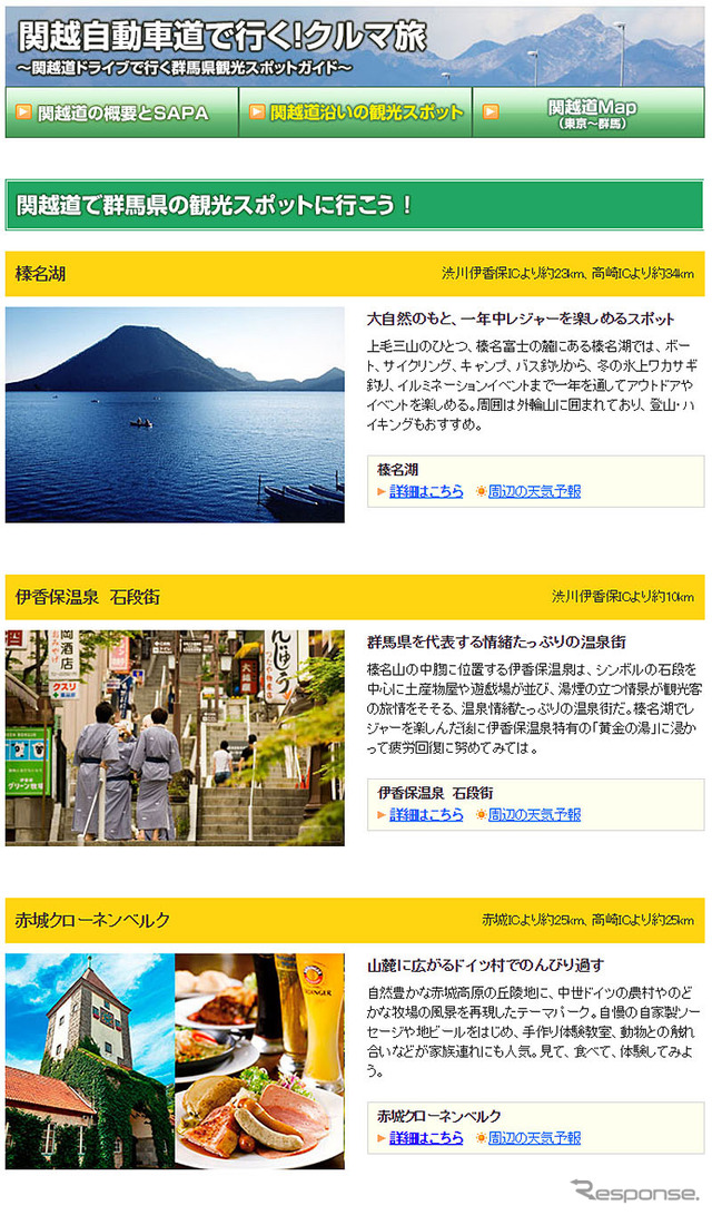 関越自動車道で行く!クルマ旅 ~SAPAグルメ&群馬観光ガイド~