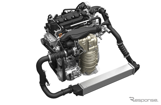 ホンダ 1.5L 4気筒直噴ガソリンターボエンジン(2013年公開の試作エンジン)