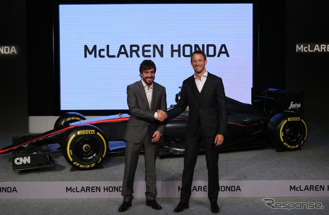 マクラーレン・ホンダのアロンソ(左)とバトン。