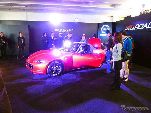 マツダR&Dセンターで実施された新型ロードスター「THANKS DAY in JAPAN 2nd」(2月11日)
