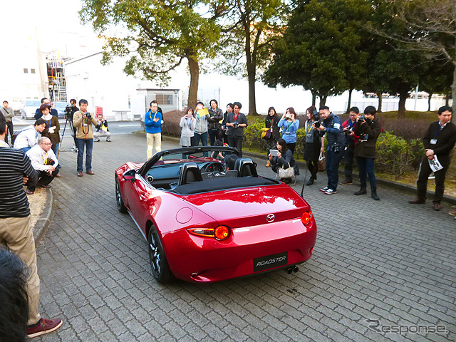 マツダR&Dセンターで実施された新型ロードスター「THANKS DAY in JAPAN 2nd」(2月11日)