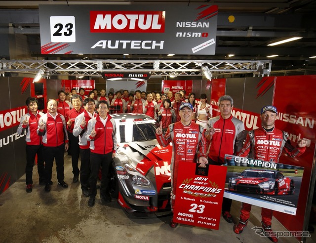2014年のGT500チャンピオンはNISMOの松田次生&クインタレッリだった。