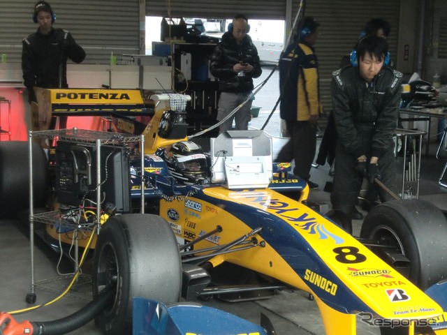 昨年の12月にもSFのテストは岡山で実施されている(写真は小林可夢偉)。