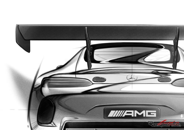 メルセデス-AMG GT3 の予告スケッチ
