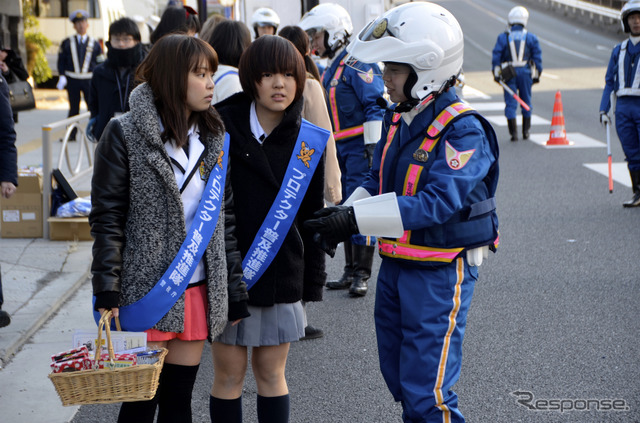 バレンタイン・イブ二輪車ストップ作戦