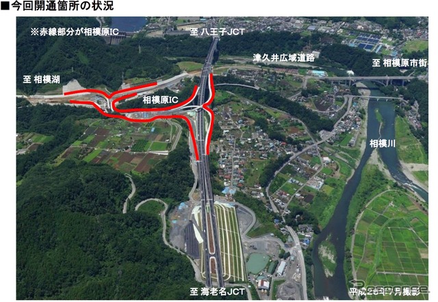 相模原ICの航空写真