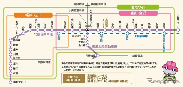 周遊コースのエリア