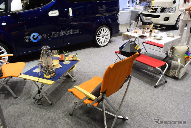 日産 e-NV200 バーベキューカー(キャンピングカーショー15)