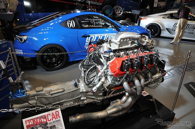 D1 86やD1 LFAに搭載されているNASCAR TRD製V8エンジン