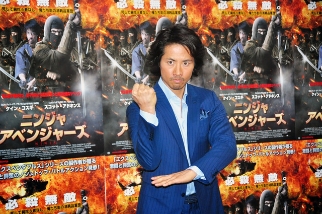 キレが迸る、ケイン・コスギ/主演映画『ニンジャ・アベンジャーズ』来日会見