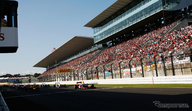 F1日本GPスタートシーンの瞬間
