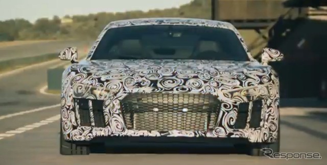 アウディ R8 次期型の開発プロトタイプ車