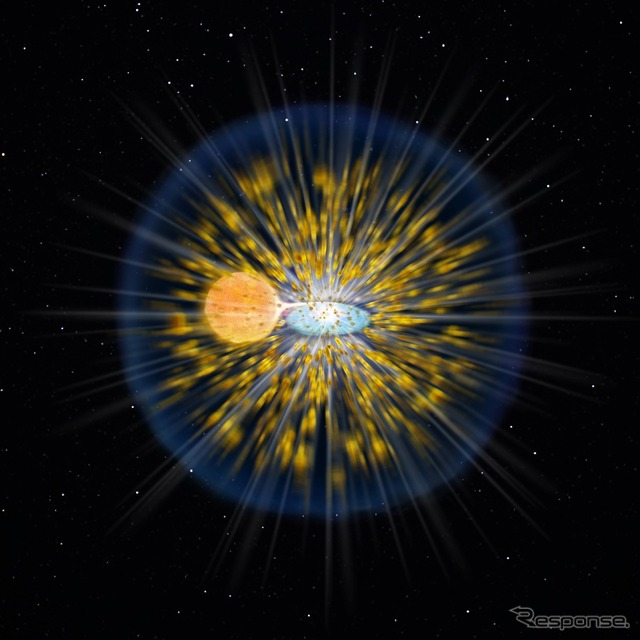 新星爆発の想像図