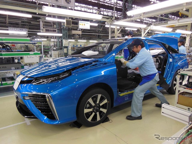 トヨタ MIRAI ラインオフ式典（24日）