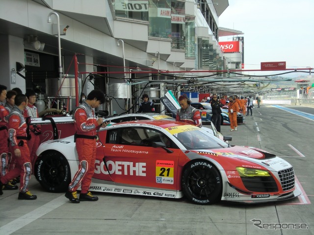 GT300を戦う #21「Audi Team Hitotsuyama」(写真は2014年シーズン)。