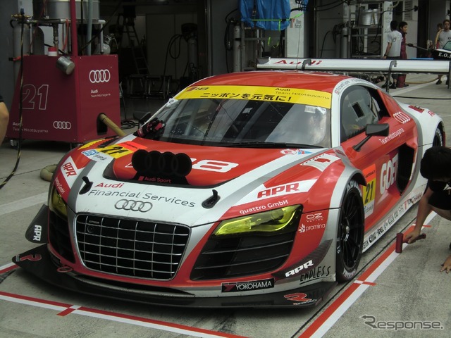 Audi Team HitotsuyamaのGT300参戦マシンは今季も「Audi R8 LMS ultra」(写真は2014年シーズン)。
