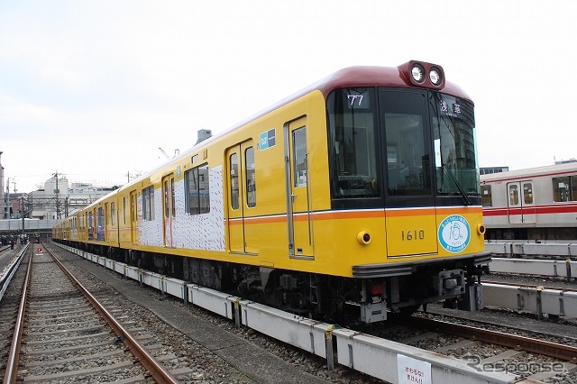 ラッピング車両になったのは銀座線1000系電車の第10編成。編成両端の1・6号車がグランプリ2作品、中間の2~5号車が準グランプリ4作品で装飾されている。ラッピングの順番は右側面と左側面で逆になる。