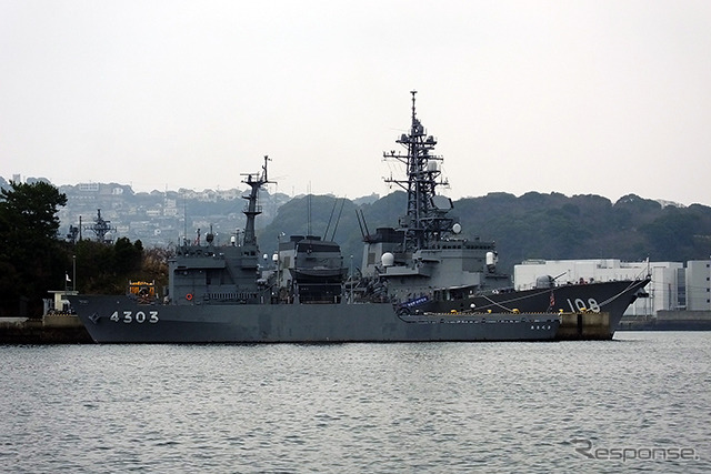 佐世保港クルーズから見えた多用途支援艦「あまくさ」(4303)