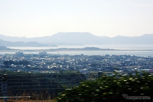 西九州自動車道から見えた長崎空港