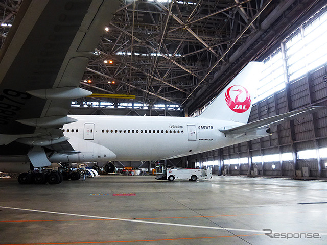 羽田空港内JALメインテナンスセンター1(M1ハンガー)