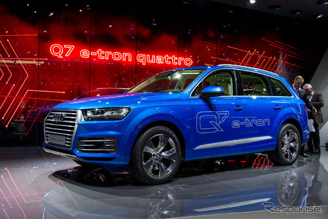 新型 アウディ Q7 e-トロン 3.0TDI クワトロ（ジュネーブモーターショー15）