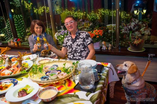 旅行でもっとも期待し、満足度を左右するのが食事である。グアムドッグが、ある犬連れ宿サイトの投票で2014年最優秀賞&新規オープン宿賞を受賞したのも頷けるというものだ