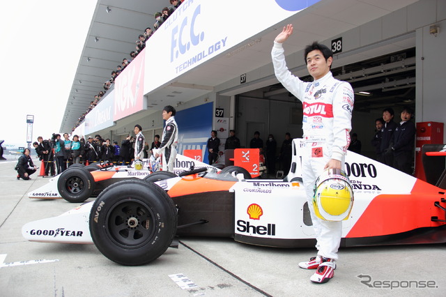 マクラーレン・ホンダデモランの様子