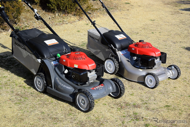 ホンダ製汎用エンジンを搭載した芝刈り機(オーレック製)