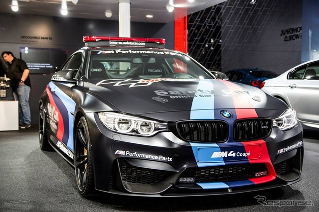 BMW M4クーペ の2015年シーズンMoto GPセーフティカー(ジュネーブモーターショー15)