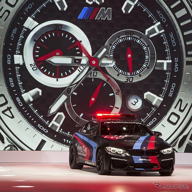 BMW M4クーペ の2015年シーズンMoto GPセーフティカー(ジュネーブモーターショー15)