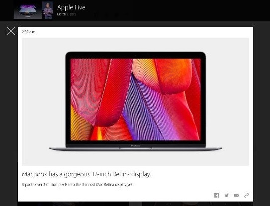 新型MacBookは12インチ（キャプチャ）