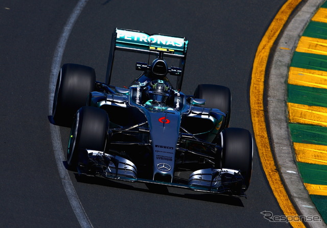 オーストラリアGP初日トップのニコ・ロズベルグ(メルセデス)
